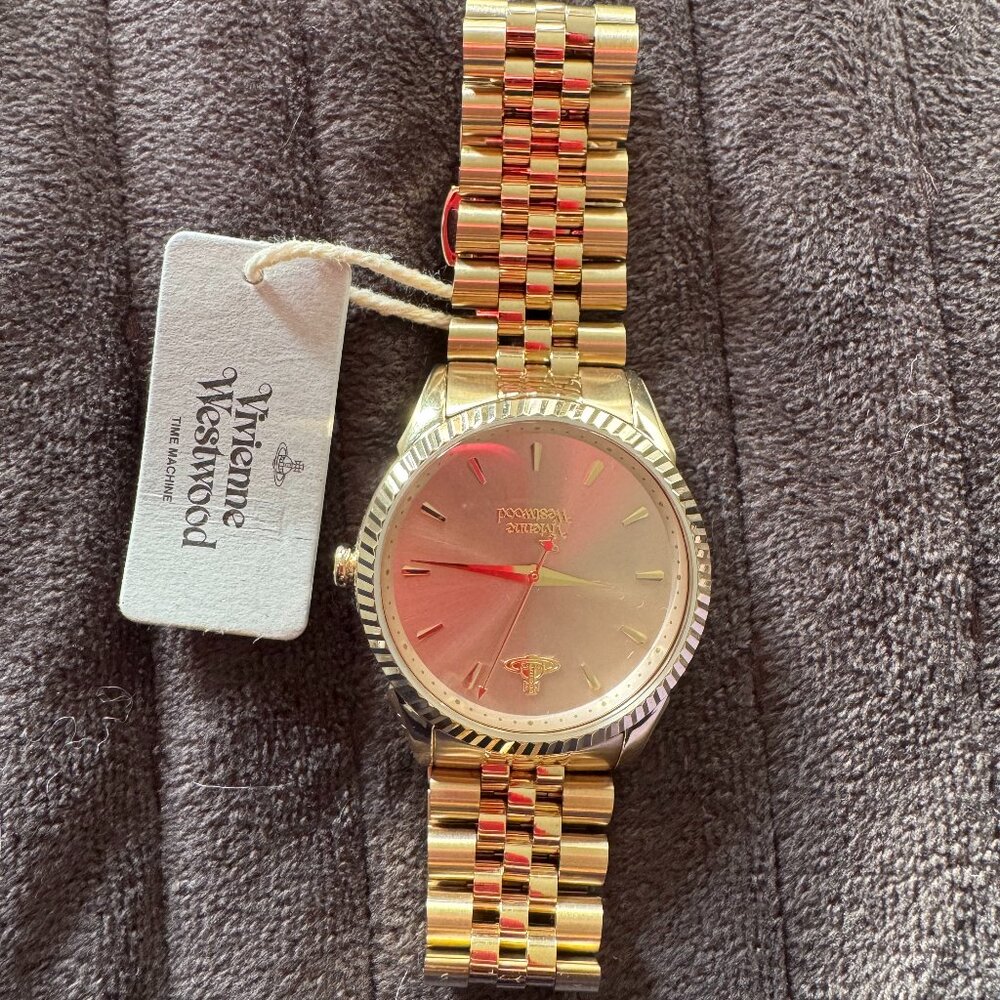 Vivienne Westwood Gold Watch NWT $460 Retail Tag Attached